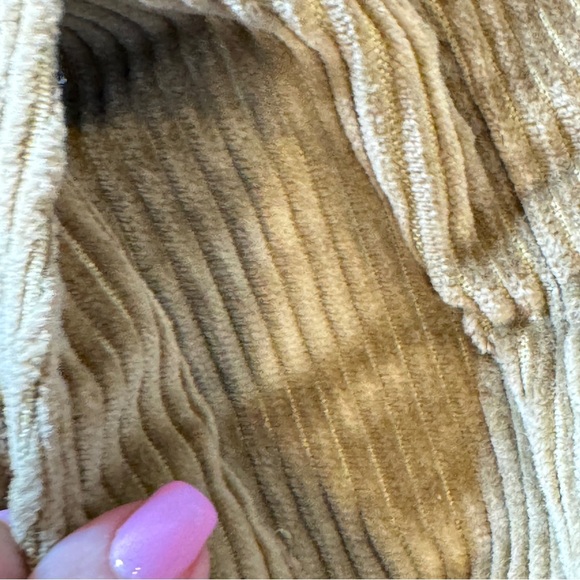 GAP Men's Tan/Brown Corduroy 34x30 Pants Pleated Cuffed Vintage Y2K 00s - Picture 8 of 10